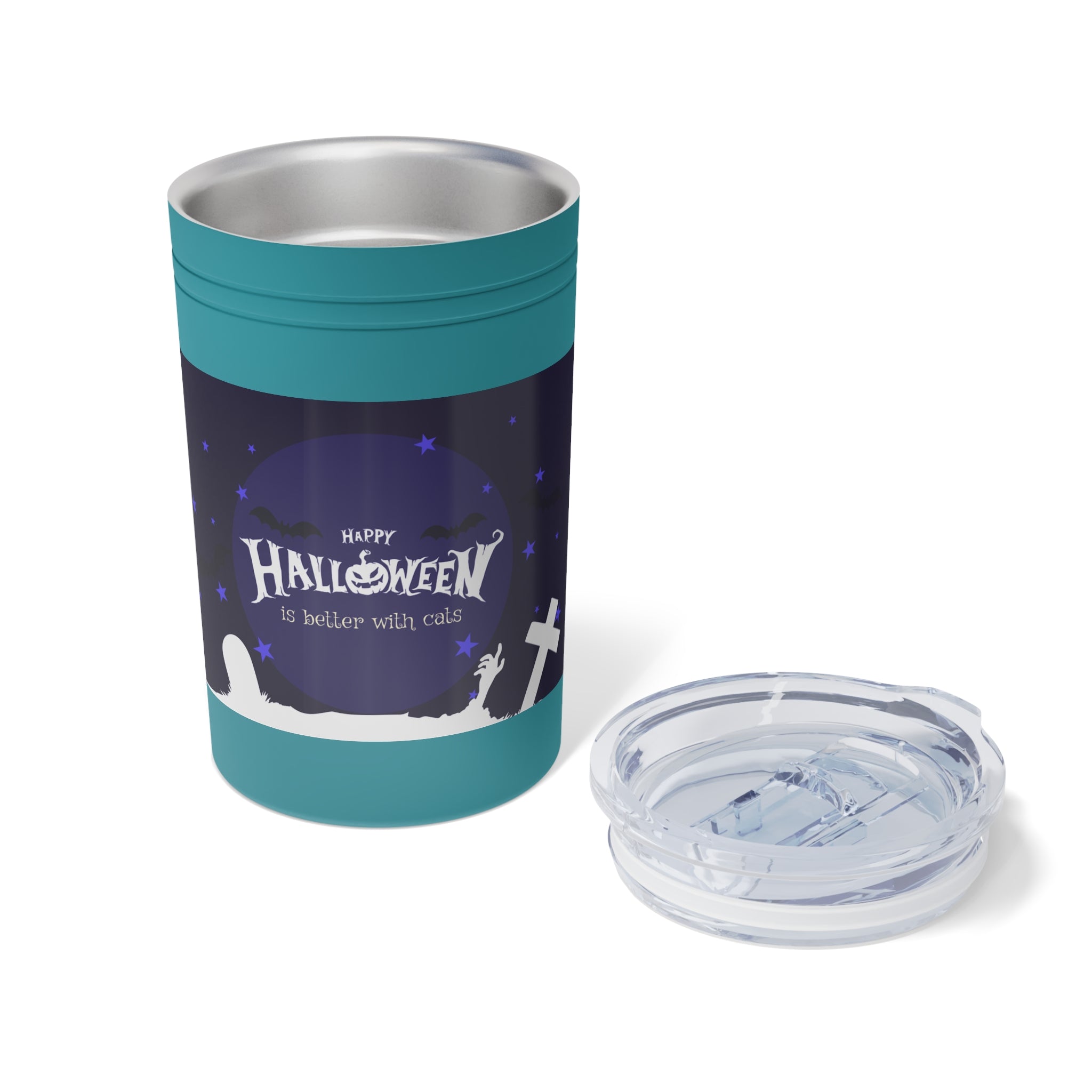 Happy Halloween with Witch's Cats | Vacuum Insulated Tumbler